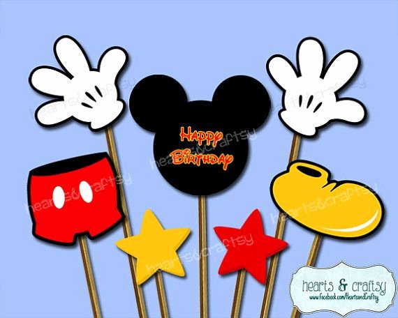 Mickey Mouse Printable Cutouts New Mickey Mouse Centerpiece Cutouts Mickey Mouse Party Cake