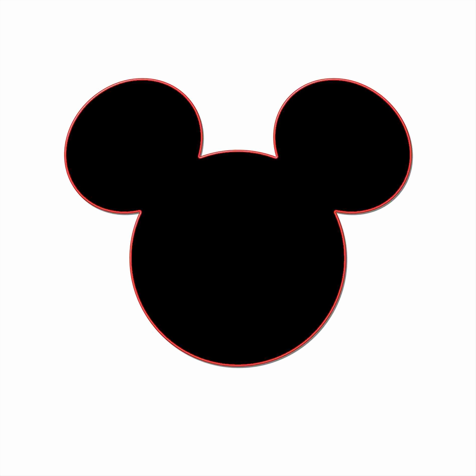 Mickey Mouse Silhouette Printable Fresh Mickey Mouse Silhouette Template at Getdrawings