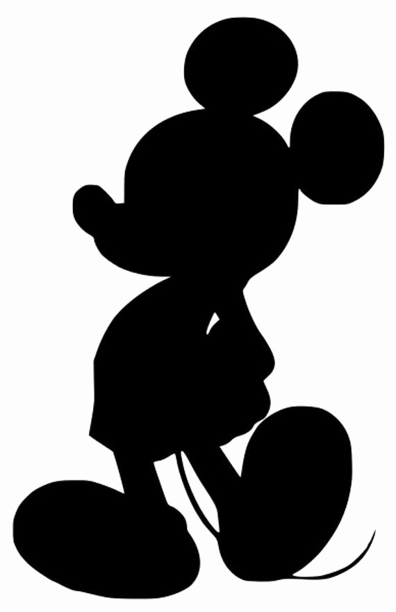 Mickey Mouse Silhouette Printable New Items Similar to Mickey Mouse Silhouette Decal On Etsy