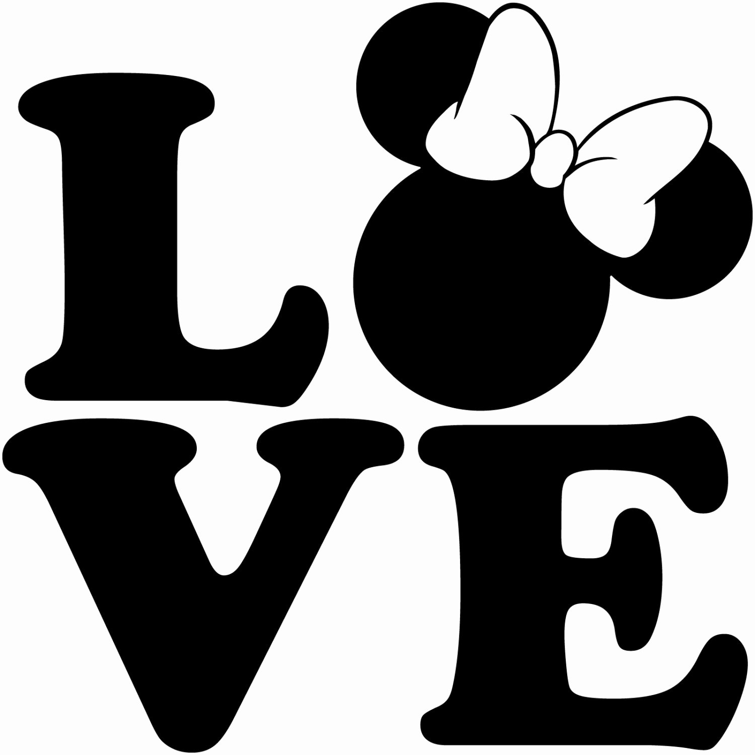 Mickey Mouse Silhouette Printable Unique Minnie Mouse Head Silhouette at Getdrawings