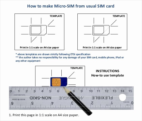 Micro Sim to Nano Sim Template Best Of Micro Sim Template