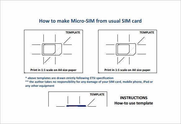 Micro Sim to Nano Sim Template Best Of Micro Sim Template