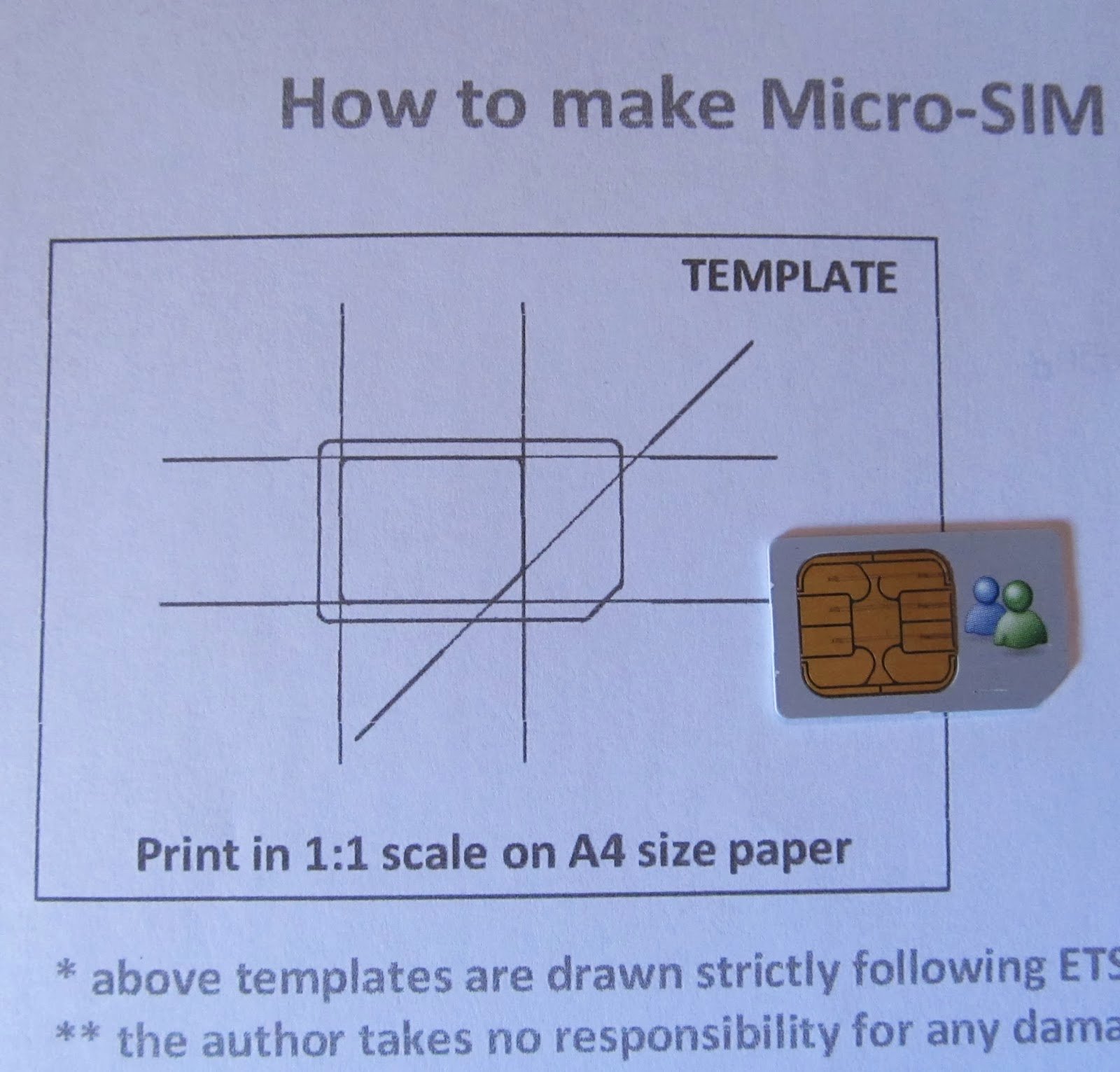 Micro Sim to Nano Sim Template Lovely Daily Hacking Cut My Sim to Microsim Size