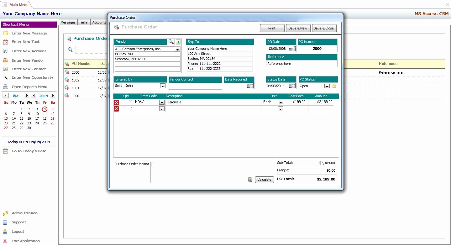 Microsoft Access Templates Best Of Microsoft Access Template Free Download