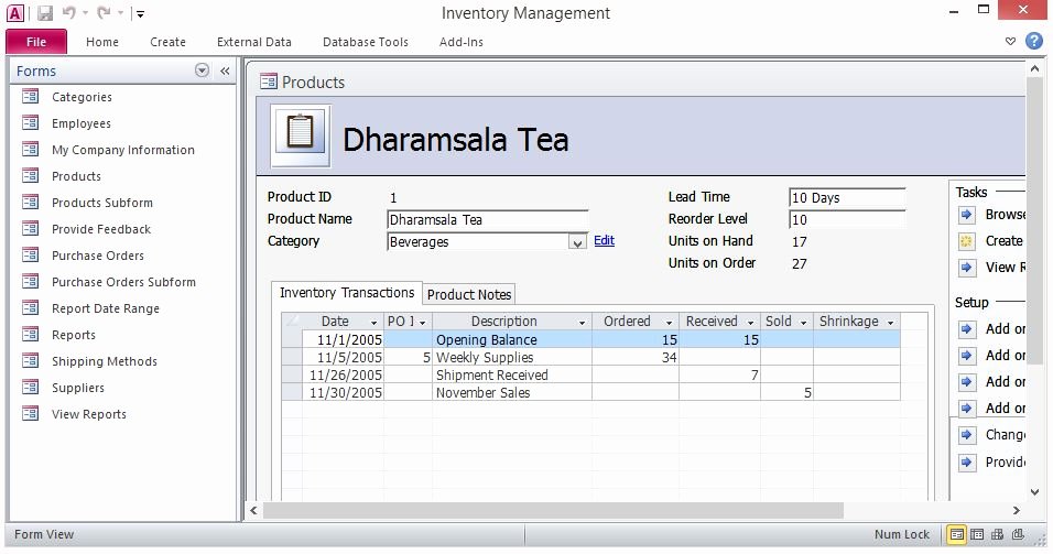 Microsoft Access Templates Inspirational Free Inventory Control forms Template for Microsoft Access