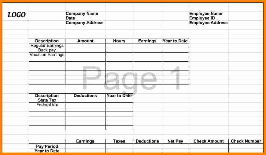 Microsoft Office Check Template Awesome 6 Microsoft Office Pay Stub Templates