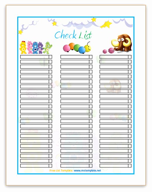 Microsoft Office Check Template Luxury Checklist Template