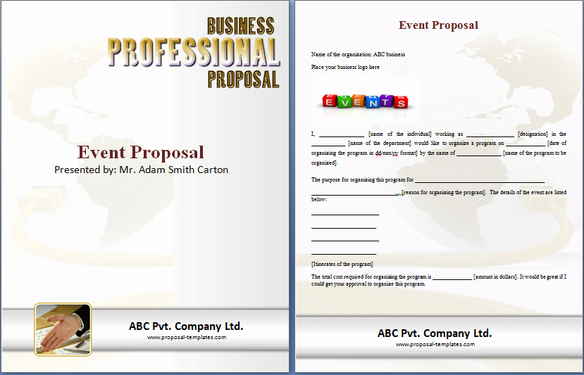 Microsoft Proposal Template Awesome 11 event Proposal Sample Templates Word Excel Pdf formats