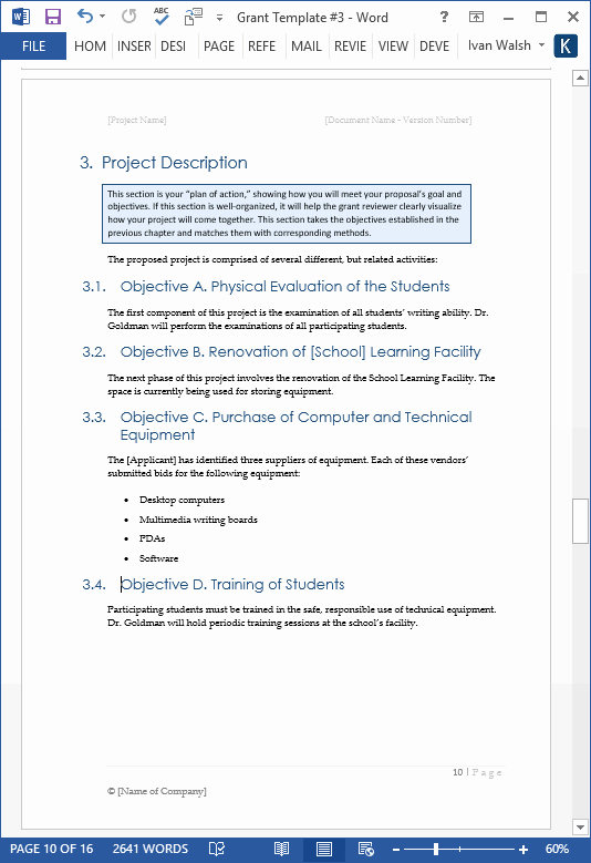 Microsoft Proposal Template Best Of Grant Proposal Template Ms Fice