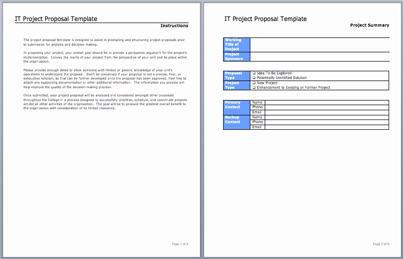 Microsoft Proposal Template Inspirational Project Proposal Template 27 Free Premium Word