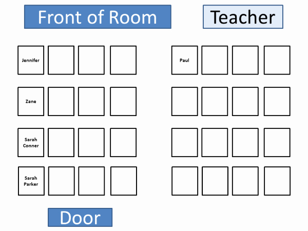 Microsoft Seating Chart Template Awesome Puter Lab Seating Chart Template