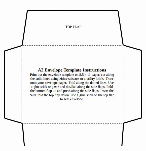 Microsoft Word Envelope Template Free Download Fresh A2 Envelope Template 7 Download Free Documents In Pdf