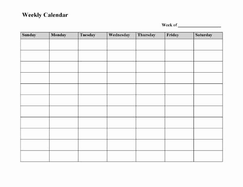 Microsoft Word Weekly Calendar Template Beautiful Best 25 Weekly Calendar Ideas On Pinterest