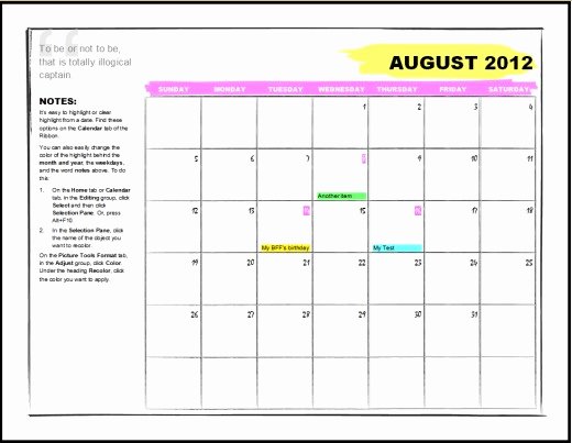 Microsoft Word Weekly Calendar Template Fresh Best S Of 2012 Calendar Template Word 2012 Calendar