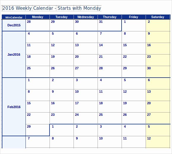 Microsoft Word Weekly Calendar Template Luxury Microsoft Word 2007 Monthly Calendar Template Free