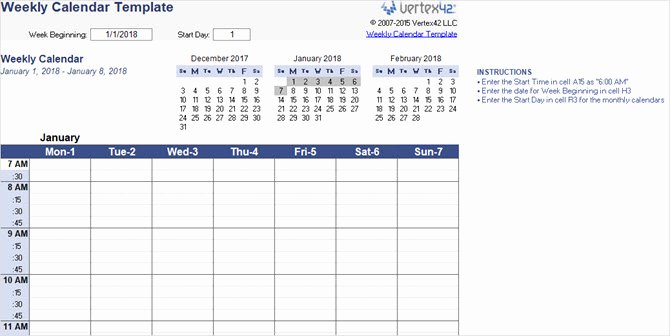 Microsoft Word Weekly Calendar Template Luxury the Best Free Microsoft Fice Calendar Templates for the