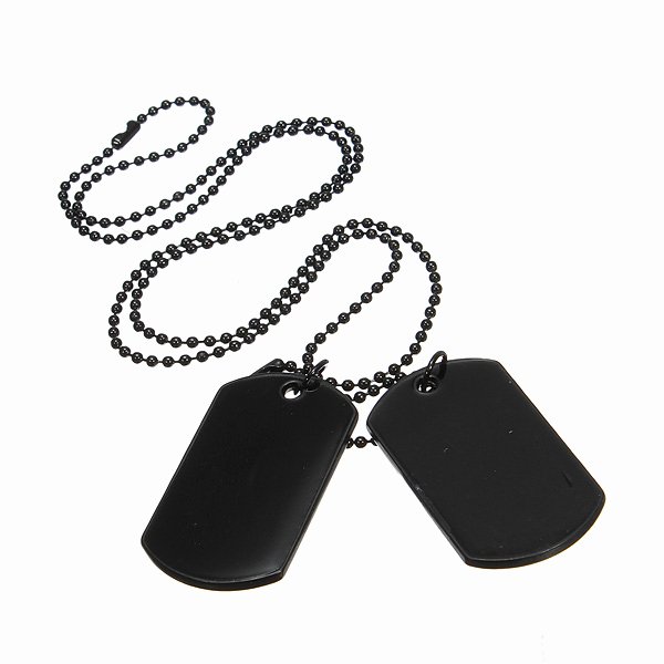 Military Dog Tags Drawing Best Of Collier Homme Army Style Noir Pendentif Achat Vente