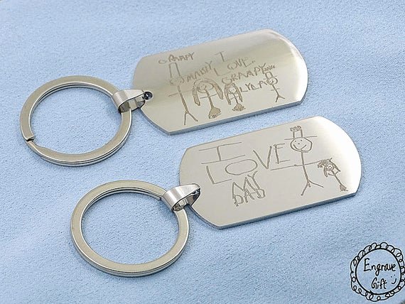 Military Dog Tags Drawing Elegant My Kids Drawing Engrave On Stainless Steel Army Dog Tag Custom