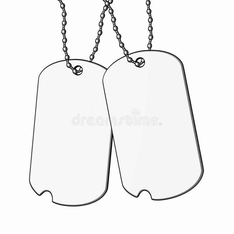 Military Dog Tags Drawing New Dog Tags Stock Illustration Illustration Of Paint Print