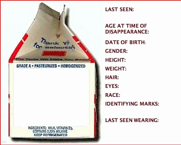 Milk Carton Missing Generator Lovely 5 Best Of Milk Carton Missing Generator Missing