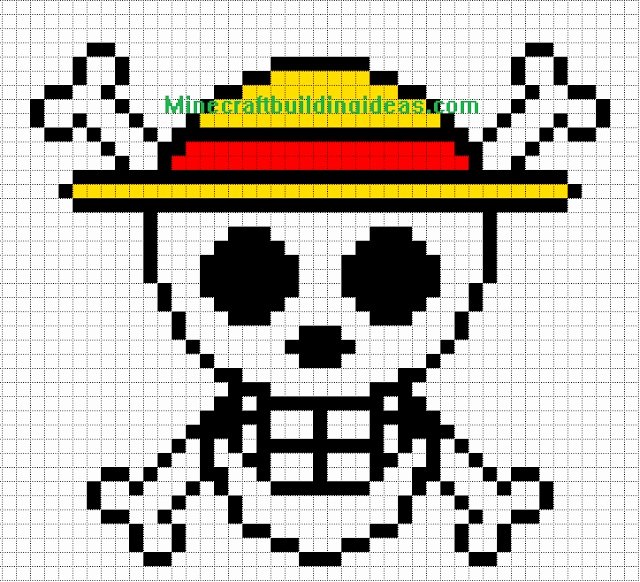 Minecraft Pixel Art Template Maker New Minecraft Pixel Art Templates Straw Hat Luffy