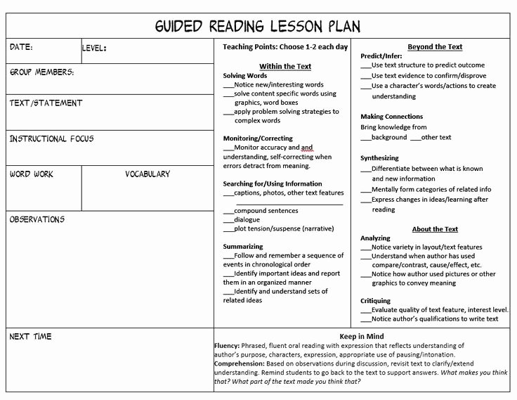 Mini Lesson Template Lucy Calkins Fresh Stop Feeling Overwhelmed Trying to Juggle Guided Reading