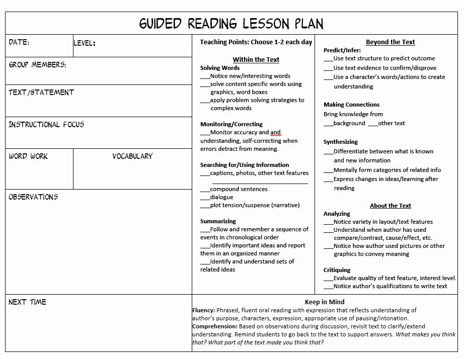 Mini Lesson Template Lucy Calkins Luxury Stop Feeling Overwhelmed Trying to Juggle Guided Reading