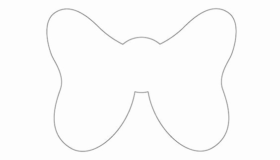 Minnie Mouse Bow Template Printable New Minnie Mouse Bow Template Free Download Printable