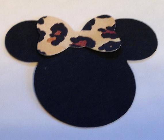 Minnie Mouse Cut Out Head Awesome 30 2 5 Minnie Mouse Head Silhouettes Die Cut Black