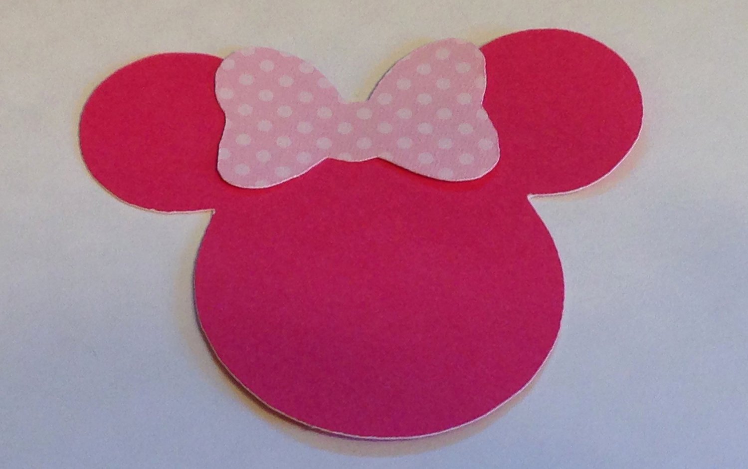 Minnie Mouse Cut Out Head Awesome 30 2 5 Minnie Mouse Head Silhouettes Die Cut Pink