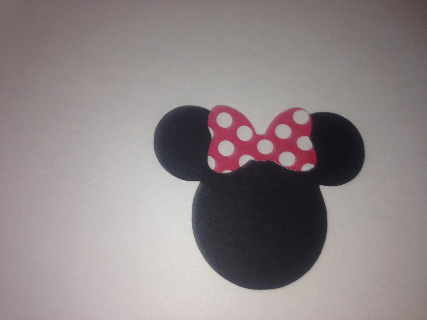 Minnie Mouse Cut Out Head New 30 2 5 Minnie Mouse Head Silhouettes Die Cut Black