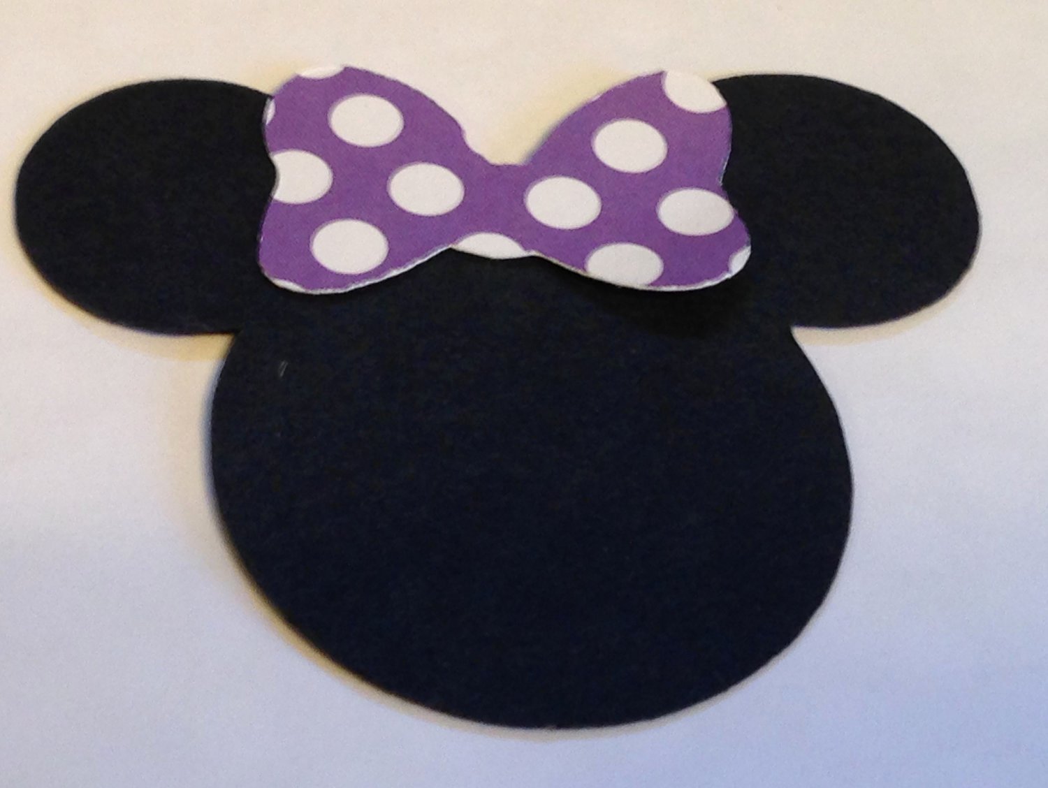 Minnie Mouse Cut Out Head New 30 2 5 Minnie Mouse Head Silhouettes Die Cut Black