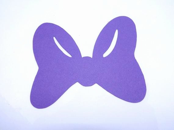 Minnie Mouse Cut Out Template Beautiful Minnie Mouse Bow with Inner Cut Die Cut Any by