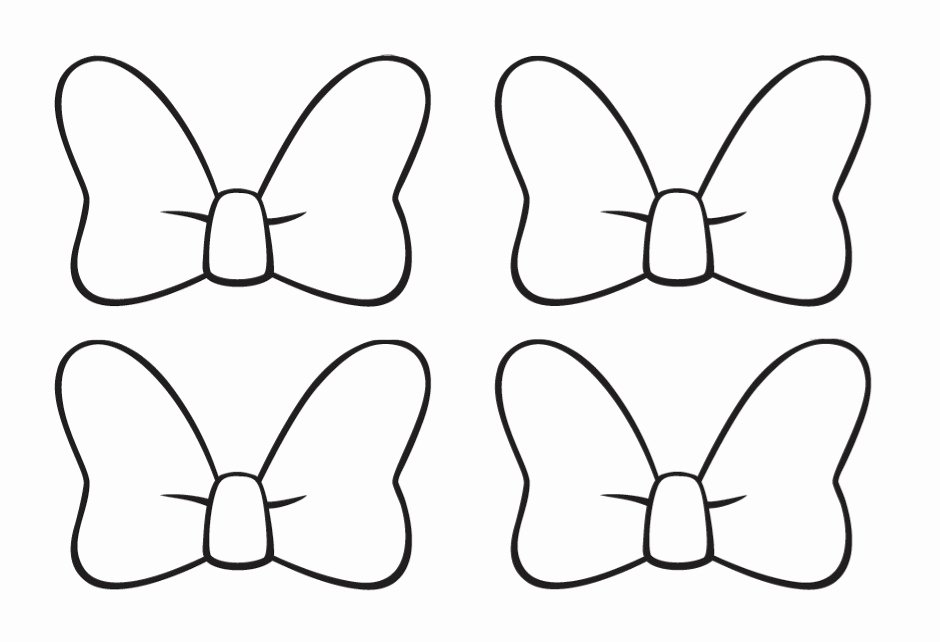 Minnie Mouse Cut Out Template Fresh Minnie Mouse Bow Template Cliparts