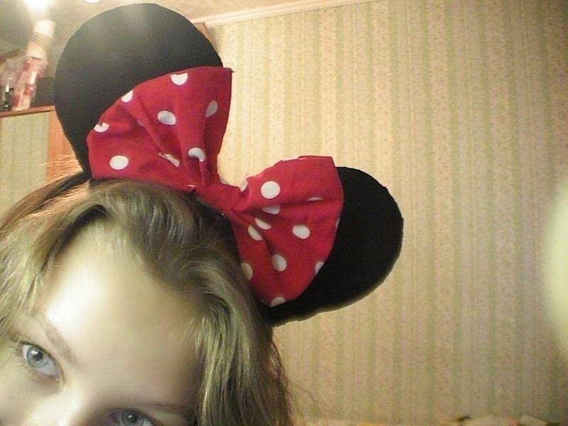 Minnie Mouse Ears Cut Out Awesome Minnie Mouse Ears · An Ear Horn · Sewing On Cut Out