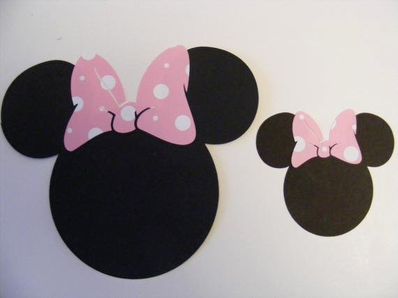 Minnie Mouse Ears Cut Out Best Of Minnie Mouse Head and Ears with Pink Polka Dot Bow Die Cut