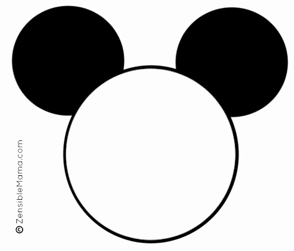 Minnie Mouse Ears Cut Out Elegant Minnie Mouse Ears Template Clipart Best