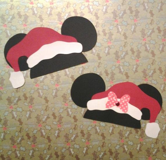 Minnie Mouse Ears Cut Out Inspirational Disney Mickey Minnie Mouse Santa Ears Hat Christmas Die Cut