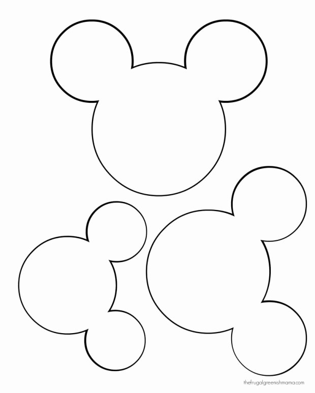 Minnie Mouse Ears Outline Beautiful Minnie Mouse Head Silhouette Printable at Getdrawings