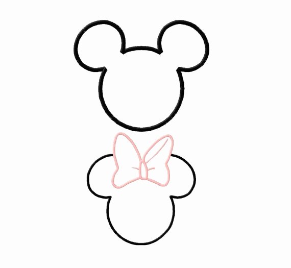 Minnie Mouse Ears Outline Best Of 73 Best Appliqué Patterns Images On Pinterest