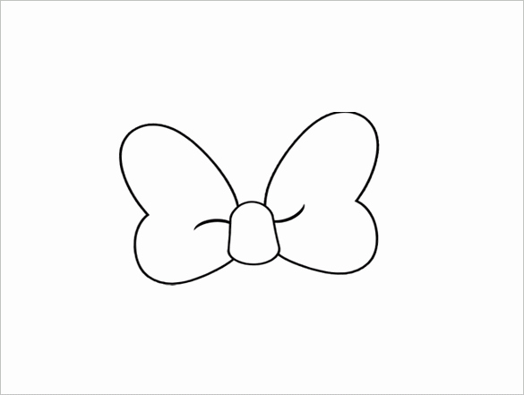 Minnie Mouse Ears Outline Lovely 8 Printable Minnie Mouse Bow Templates