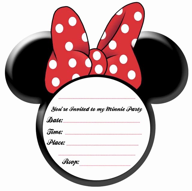 Minnie Mouse Ears Printable New Free Minnie Mouse Ears Printable Invitation Plus Other