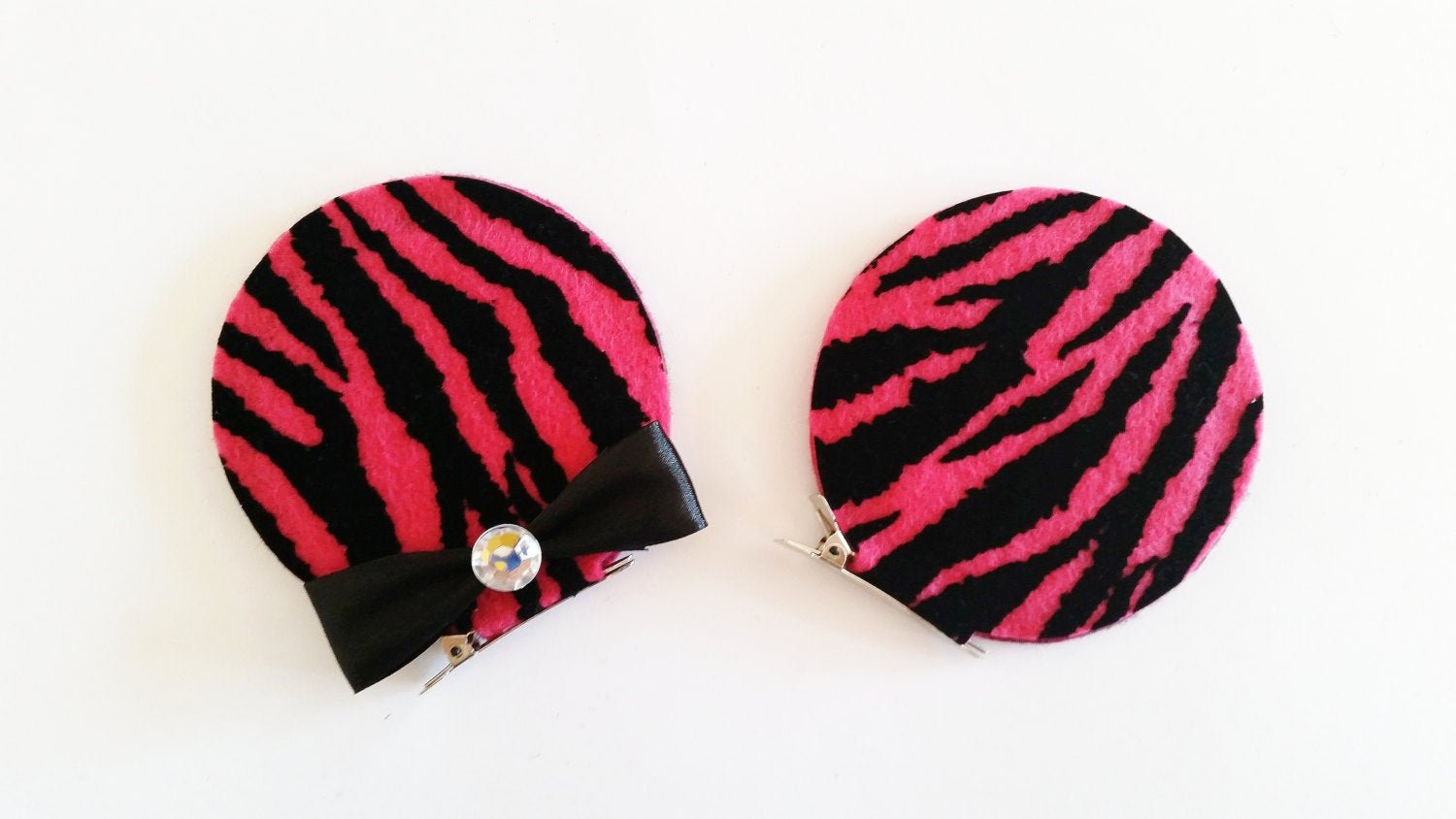 Minnie Mouse Ears Printable Unique Minnie Mouse Ears Hair Clips Pink Zebra Print Minnie Ears