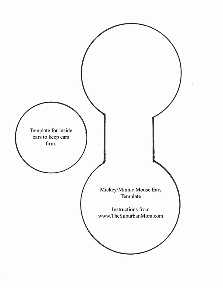 Minnie Mouse Ears Template Printable Fresh How to Make Mickey Minnie Mouse Ears for A Party