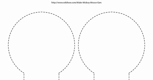 Minnie Mouse Ears Template Printable Inspirational Ear Template I Used to Make Minnie Mouse Plates Add Bow
