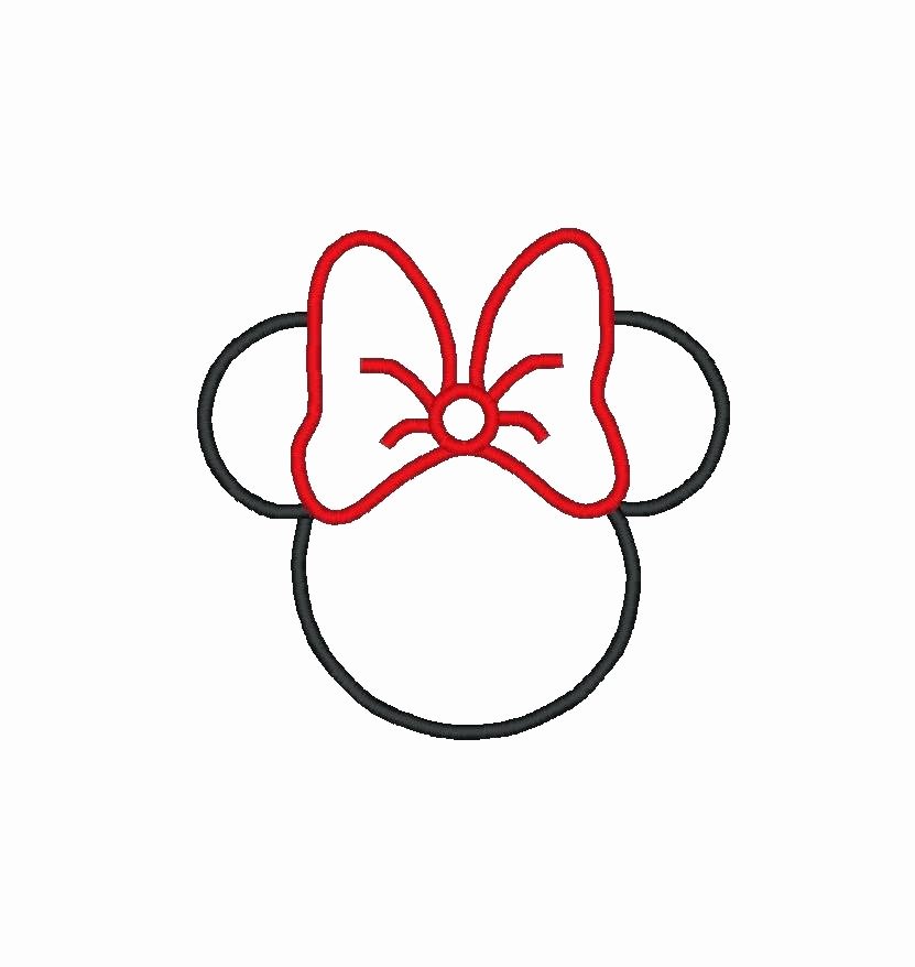 Minnie Mouse Ears Template Printable Luxury Minnie Mouse Head Silhouette Printable at Getdrawings