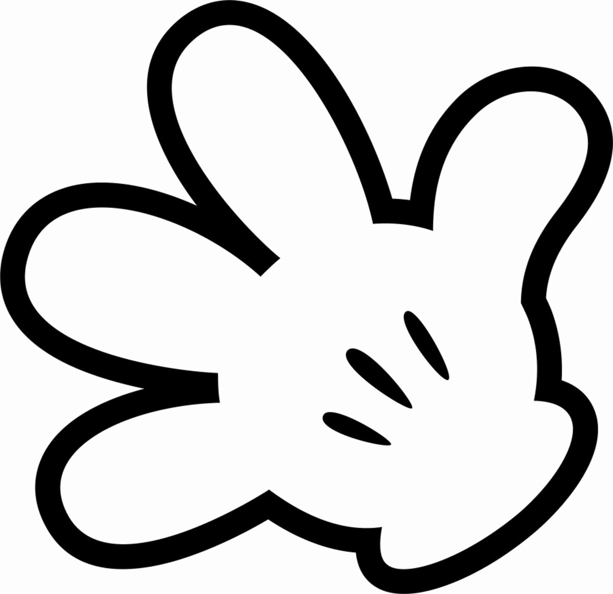 Minnie Mouse Hands Template Beautiful Mickey Hand Clip Art Mickey Mouse Hands Clipart Clipart