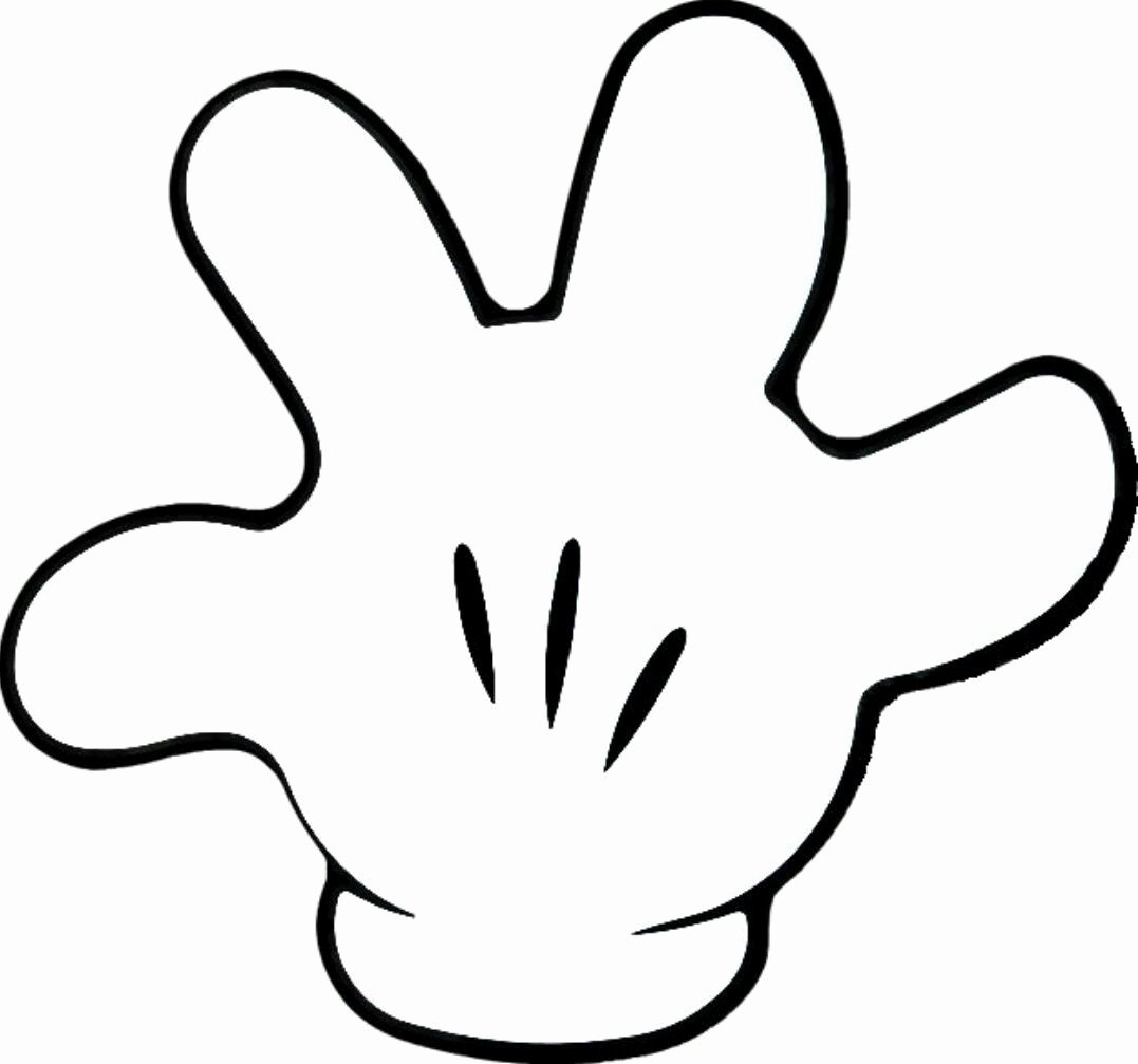 Minnie Mouse Hands Template