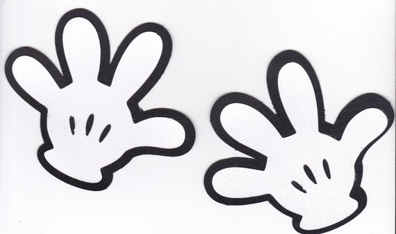Minnie Mouse Hands Template Elegant Mickey Mouse Hands Mickey Hand Die Cuts Mickey Birthday