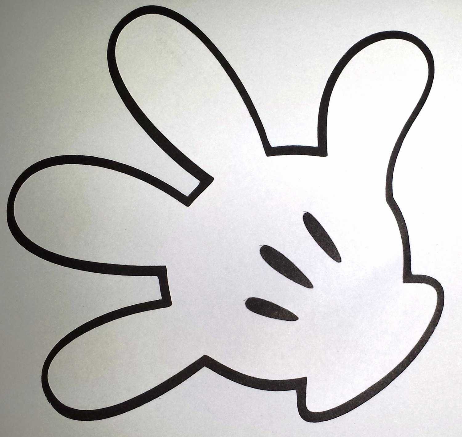 Minnie Mouse Hands Template